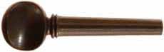 Powder Horn Stopper,
large 2-3/4" length,
fancy Rosewood fiddle peg,
tapered shaft